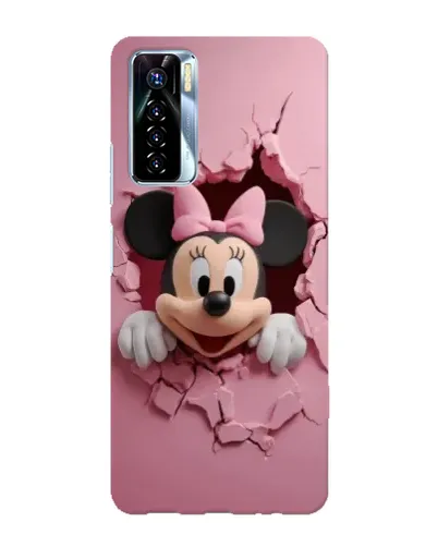 Чехол для TECNO Camon 17 Pro с картинкой «Минни сквозь стену»