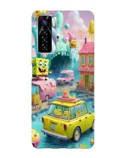 Чехол для TECNO Camon 17 Pro с картинкой «Монстр-трак приключения»