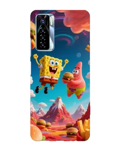 Чехол для TECNO Camon 17 Pro с картинкой «Космический фастфуд»