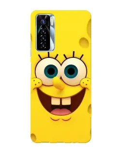 Чехол для TECNO Camon 17 Pro с картинкой «Губка Боб улыбка»