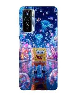 Чехол для TECNO Camon 17 Pro с картинкой «Неоновый океан»