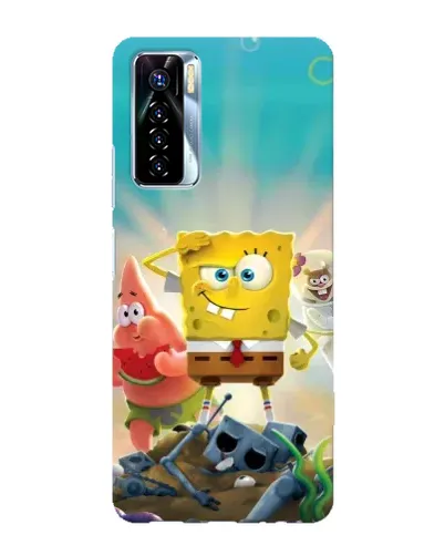 Чехол для TECNO Camon 17 Pro с картинкой «Спанч Боб победитель»