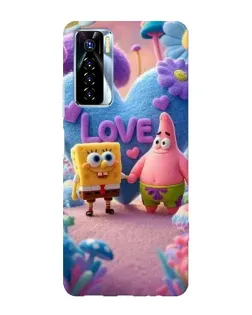 Чехол для TECNO Camon 17 Pro с картинкой «Губка Боб Патрик»