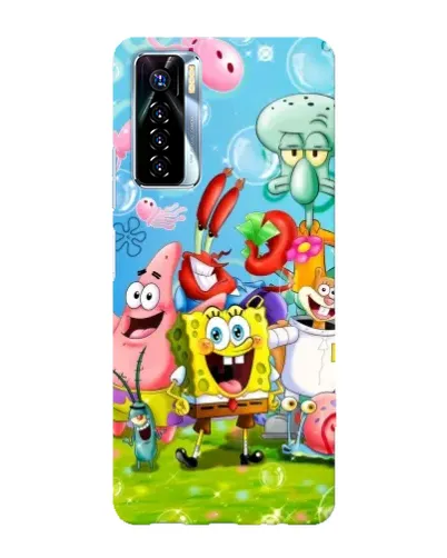 Чехол для TECNO Camon 17 Pro с картинкой «Губка Боб и друзья» Чехол для TECNO Camon 17 Pro с картинкой «Губка Боб и друзья»