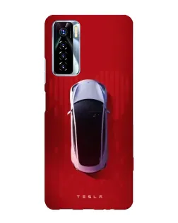 Чехол для TECNO Camon 17 Pro с картинкой «Tesla Top View»