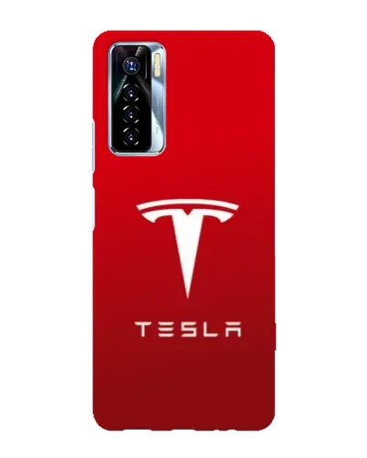 Чехол для TECNO Camon 17 Pro с картинкой «Tesla Red Classic»