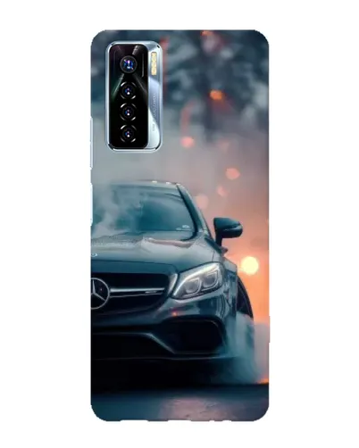 Чехол для TECNO Camon 17 Pro с картинкой «Mercedes — ночной город» Чехол для TECNO Camon 17 Pro с картинкой «Mercedes — ночной город»