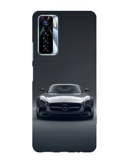 Чехол для TECNO Camon 17 Pro с картинкой «Mercedes на черном»