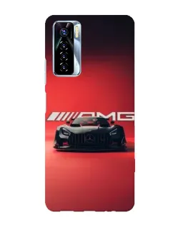 Чехол для TECNO Camon 17 Pro с картинкой «Mercedes AMG — красная линия»