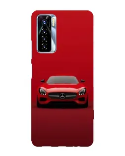 Чехол для TECNO Camon 17 Pro с картинкой «Красный Mercedes AMG»
