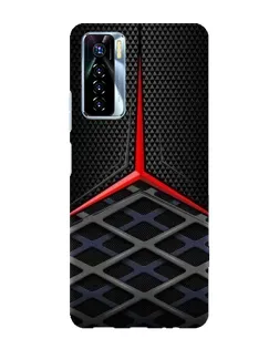 Чехол для TECNO Camon 17 Pro с картинкой «Mercedes Carbon Grid»