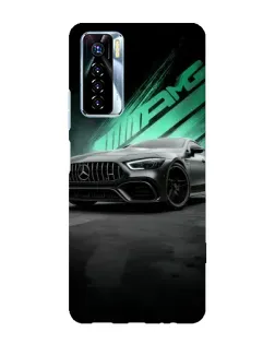 Чехол для TECNO Camon 17 Pro с картинкой «Темный Mercedes AMG»