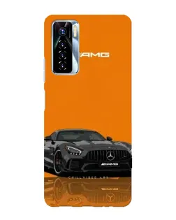 Чехол для TECNO Camon 17 Pro с картинкой «Оранжевый Mercedes AMG»