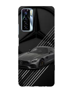 Чехол для TECNO Camon 17 Pro с картинкой «Mercedes AMG — графика»