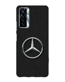 Чехол для TECNO Camon 17 Pro с картинкой «Карбоновый Mercedes стиль»
