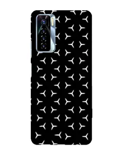 Чехол для TECNO Camon 17 Pro с картинкой «Mercedes паттерн звезд»