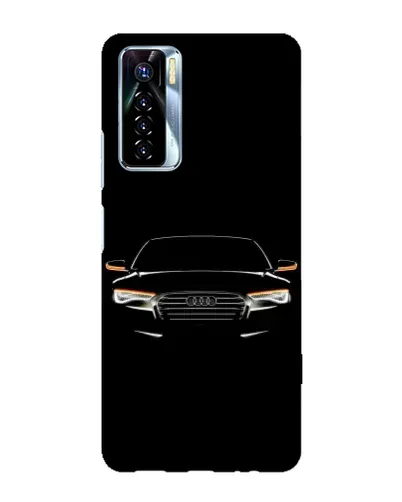 Чехол для TECNO Camon 17 Pro с картинкой «Audi — ночной контур»