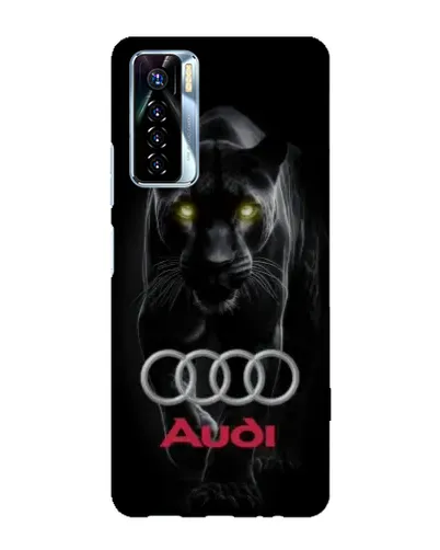 Чехол для TECNO Camon 17 Pro с картинкой «Пантера и Audi»