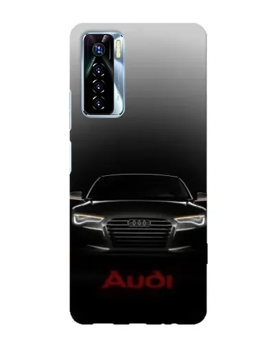 Чехол для TECNO Camon 17 Pro с картинкой «Audi — градиентный контур»