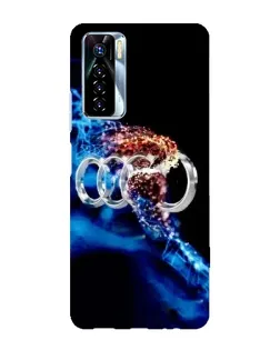 Чехол для TECNO Camon 17 Pro с картинкой «Энергия лого Audi»
