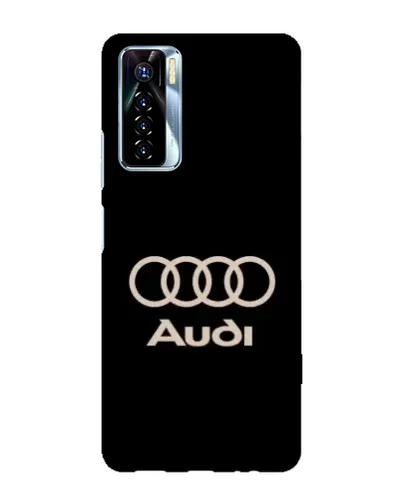 Чехол для TECNO Camon 17 Pro с картинкой «Audi — золотой логотип»