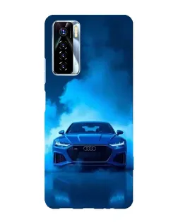 Чехол для TECNO Camon 17 Pro с картинкой «Audi — голубая энергия»