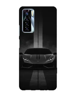 Чехол для TECNO Camon 17 Pro с картинкой «Lamborghini симметрия дорог»
