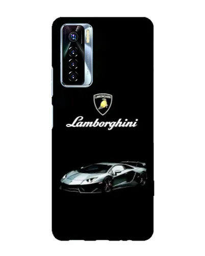 Чехол для TECNO Camon 17 Pro с картинкой «Логотип Lamborghini классика»
