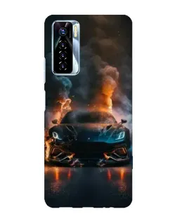 Чехол для TECNO Camon 17 Pro с картинкой «Lamborghini дымная эстетика»