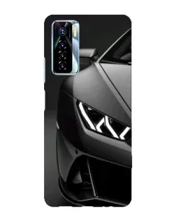 Чехол для TECNO Camon 17 Pro с картинкой «Lamborghini фары детализация»