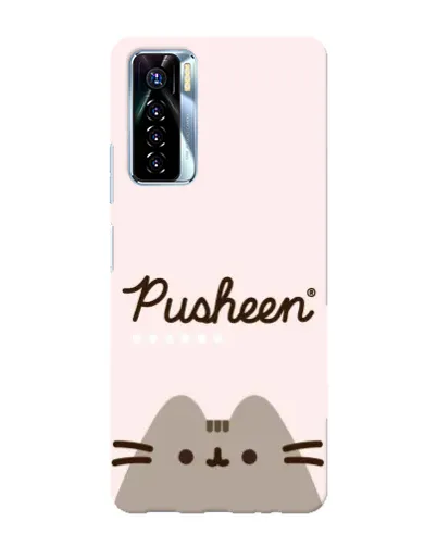 Чехол для TECNO Camon 17 Pro с картинкой «Pusheen логотип» Чехол для TECNO Camon 17 Pro с картинкой «Pusheen логотип»