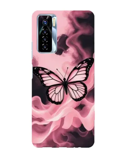 Чехол для TECNO Camon 17 Pro с картинкой «Бабочка в дыму» Чехол для TECNO Camon 17 Pro с картинкой «Бабочка в дыму»