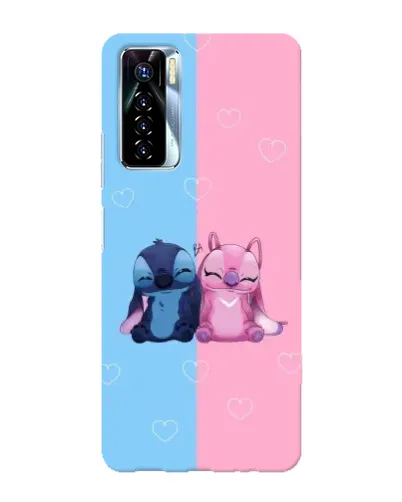 Чехол для TECNO Camon 17 Pro с картинкой «Stitch и Angel Love» Чехол для TECNO Camon 17 Pro с картинкой «Stitch и Angel Love»