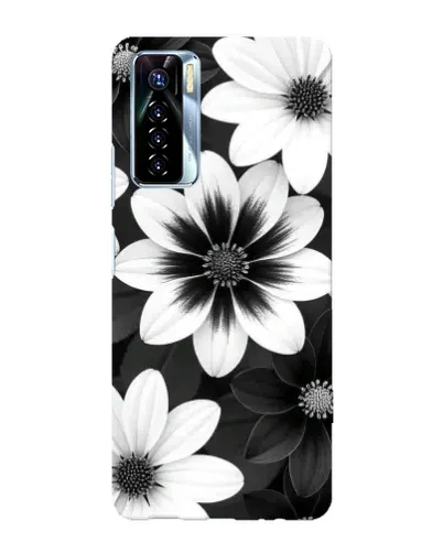 Чохол для TECNO Camon 17 Pro з картинкою «Монохромні айстри»