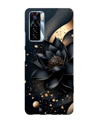 Чохол для TECNO Camon 17 Pro з картинкою «Чорний лотос»
