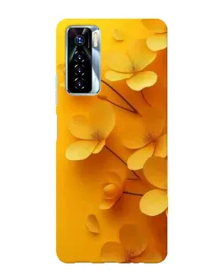 Чохол для TECNO Camon 17 Pro з картинкою «Золоті пелюстки»
