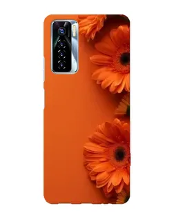 Чохол для TECNO Camon 17 Pro з картинкою «Помаранчеві гербери»