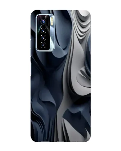 Чохол для TECNO Camon 17 Pro з картинкою «Об'ємні сині складки» Чохол для TECNO Camon 17 Pro з картинкою «Об'ємні сині складки»