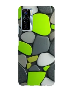 Чохол для TECNO Camon 17 Pro з картинкою «Яскрава неонова галька»