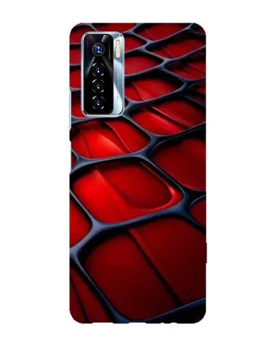 Чохол для TECNO Camon 17 Pro з картинкою «Червона глянцева сітка» Чохол для TECNO Camon 17 Pro з картинкою «Червона глянцева сітка»