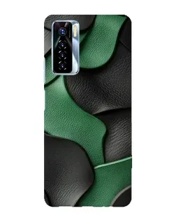 Чохол для TECNO Camon 17 Pro з картинкою «Зелені шкіряні хвилі»