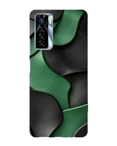 Чохол для TECNO Camon 17 Pro з картинкою «Зелені шкіряні хвилі» Чохол для TECNO Camon 17 Pro з картинкою «Зелені шкіряні хвилі»
