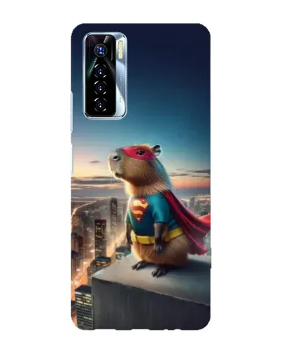 Чехол для TECNO Camon 17 Pro с картинкой «Капи-мен супергерой» Чехол для TECNO Camon 17 Pro с картинкой «Капи-мен супергерой»