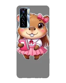 Чехол для TECNO Camon 17 Pro с картинкой «Девочка капибара» Чехол для TECNO Camon 17 Pro с картинкой «Девочка капибара»