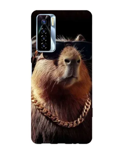 Чехол для TECNO Camon 17 Pro с картинкой «Капибара золотая цепь» Чехол для TECNO Camon 17 Pro с картинкой «Капибара золотая цепь»