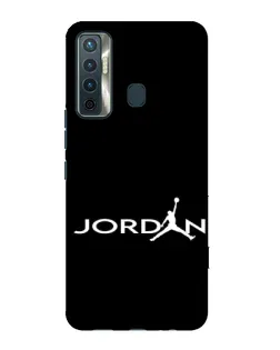 Чехол для TECNO Camon 17 с картинкой «Jordan White Logo»