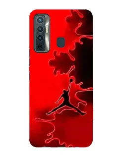 Чехол для TECNO Camon 17 с картинкой «Jordan Red Smoke»