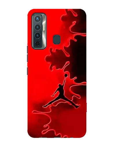 Чехол для TECNO Camon 17 с картинкой «Jordan Red Smoke» Чехол для TECNO Camon 17 с картинкой «Jordan Red Smoke»