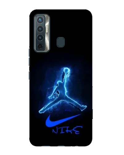 Чехол для TECNO Camon 17 с картинкой «Jordan Neon Blue» Чехол для TECNO Camon 17 с картинкой «Jordan Neon Blue»