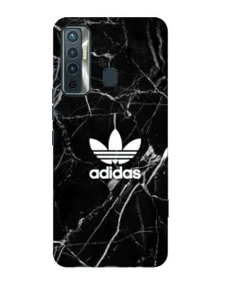 Чехол для TECNO Camon 17 с картинкой «Белый мрамор Adidas»